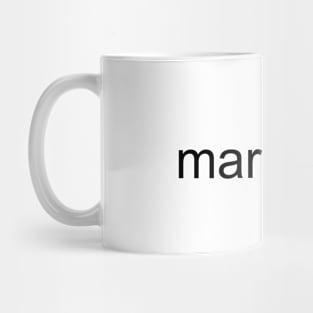 Verified Married (Black Text) Mug